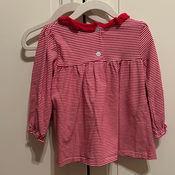 Stitchy Fish Red and White Striped Toddler Outfit - Picture 2 of 3